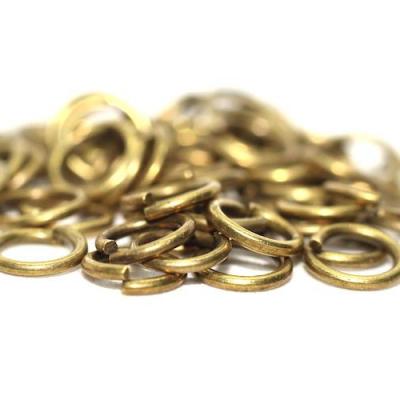 Lot de 50 anneaux ouverts couleur Bronze 5mm