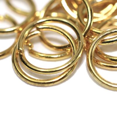Lot de 30 anneaux ouverts couleur doré 8mm