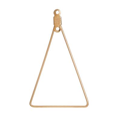 Lot de 2 pendentifs triangle doré 42x25mm