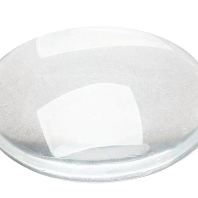 Cabochon rond en verre transparent 40mm