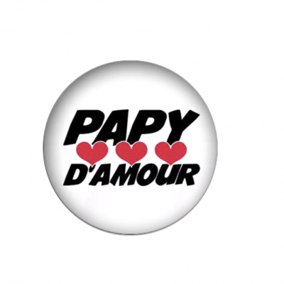 Cabochon en verre Papy d'amour 25mm