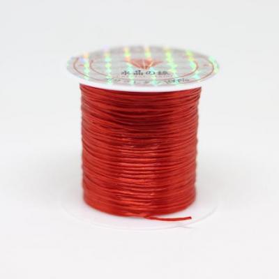 10 mètres de fil élastique multi-brins 0.8mm rouge