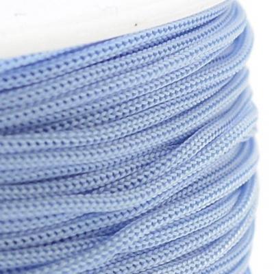 1 mètre de cordon polyester bleu, 0.8 mm