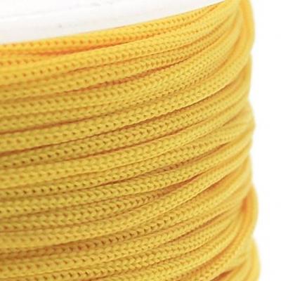 1 mètre de cordon polyester jaune, 0.8 mm