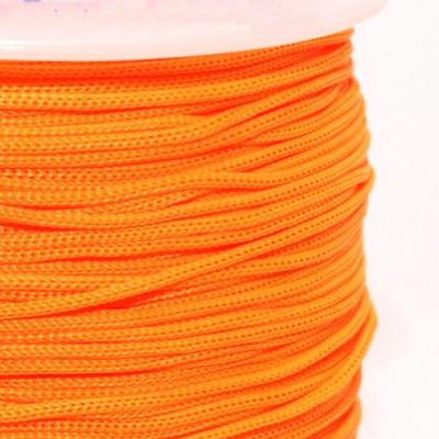 1 mètre de cordon polyester orange, 0.8 mm