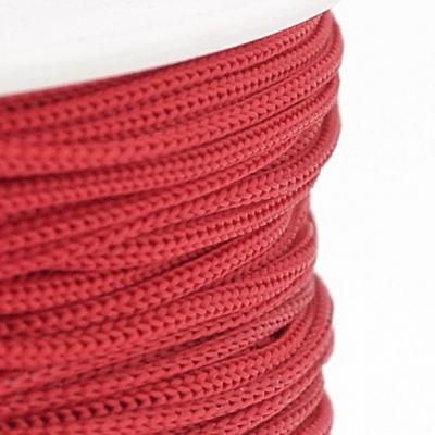1 mètre de cordon polyester rouge, 0.8 mm