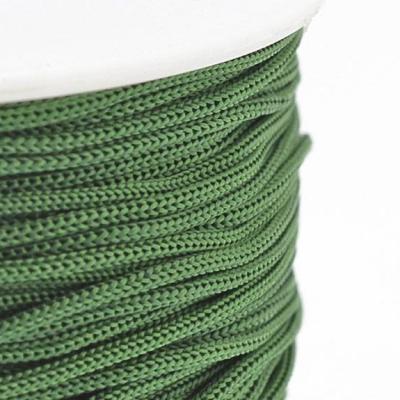 1 mètre de cordon polyester vert, 0.8 mm