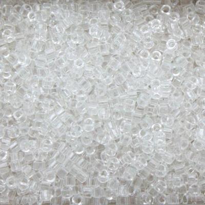 Sachet de 8g de perles Miyuki Delica 11/0 - Transparent Crystal - DB0141