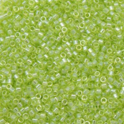 Sachet de 8g de perles Miyuki Delica 11/0 - Transparent Chartreuse Luster - DB1888