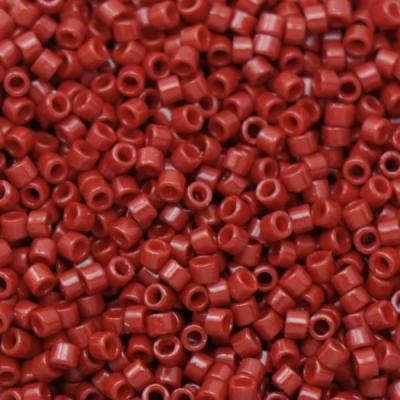 Sachet de 8g de perles Miyuki Delica 11/0 - Dura Opq Dyed Shanghai Red - DB2354