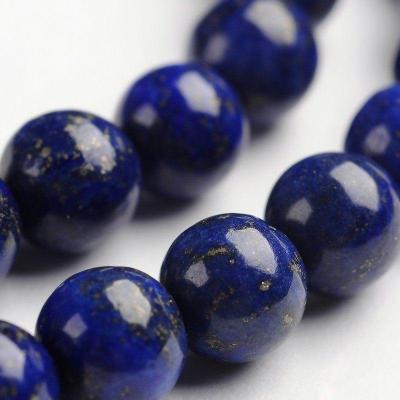 Lot de 10 perles lapis-lazuli 6mm