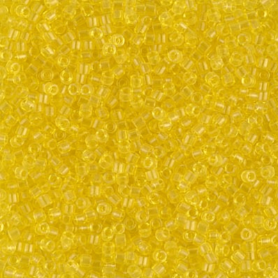 Sachet de 8g de perles Miyuki Delica 11/0 Transparent Yellow - DB0710