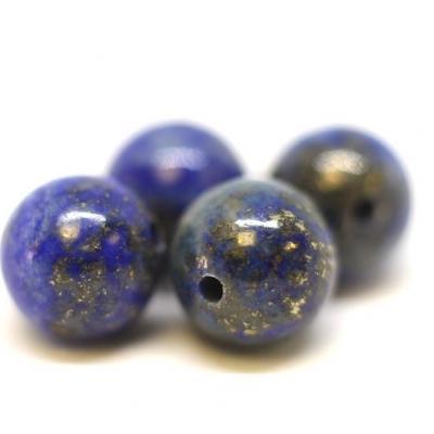 Lot de 4 perles Lapis-lazuli 8mm