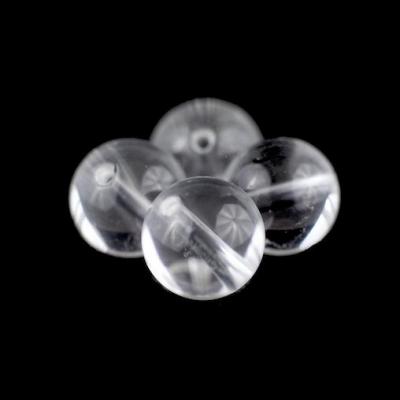 Lot de 4 perles rondes en cristal de roche de l'Arkansas 10mm