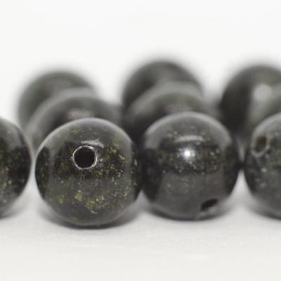 Lot de 10 perles de Serpentine 6mm