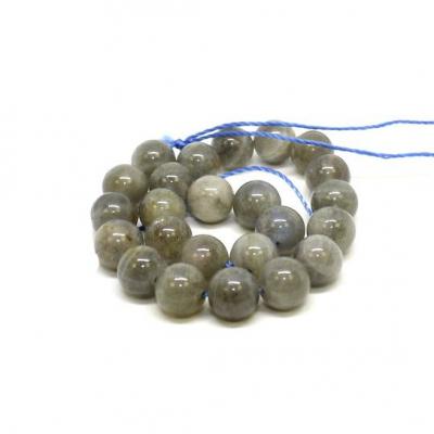 Lot de 24 perles rondes Labradorite 8mm sur fil